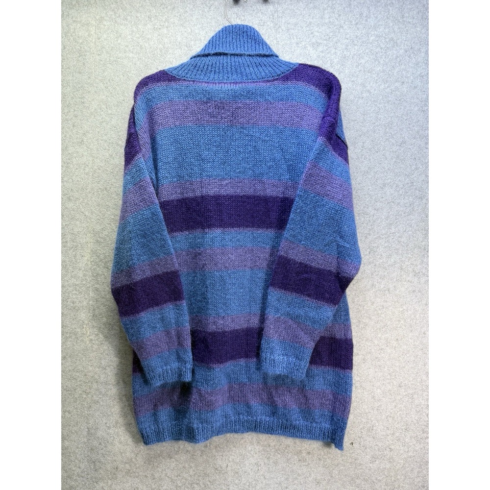 VTG Abercrombie & Fitch Women's Long  Turtle Neck Purple Sweater Size M - Picture 2 of 6